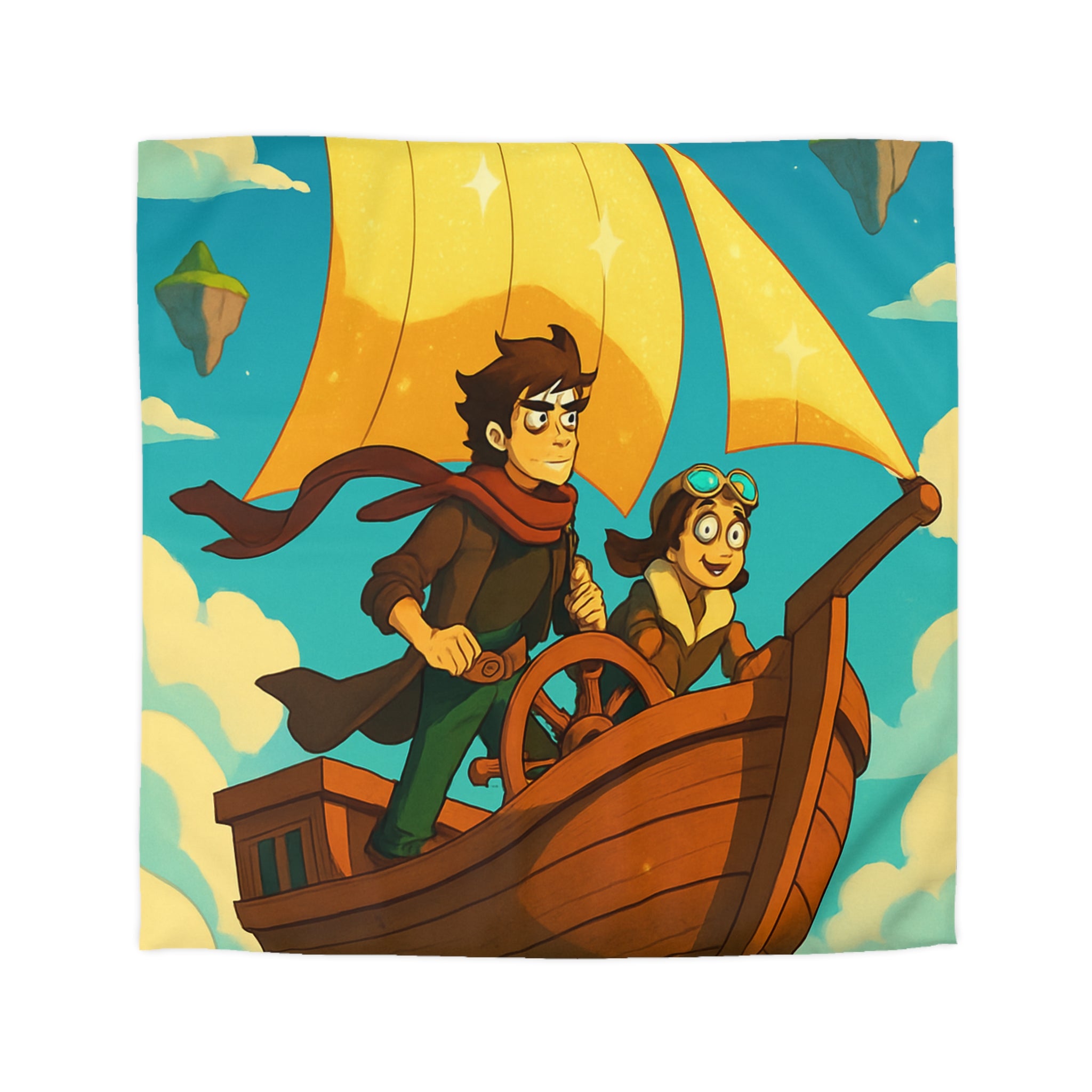 Housse de Couette Microfibre Motif Créatif Original Style Contemporain Chambre Élégante