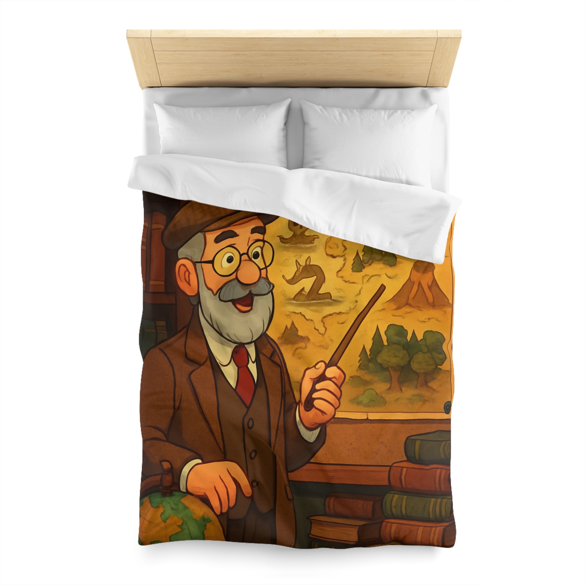 Housse de Couette Microfibre Illustration Unique Design Moderne Décoration Intérieure Raffinée