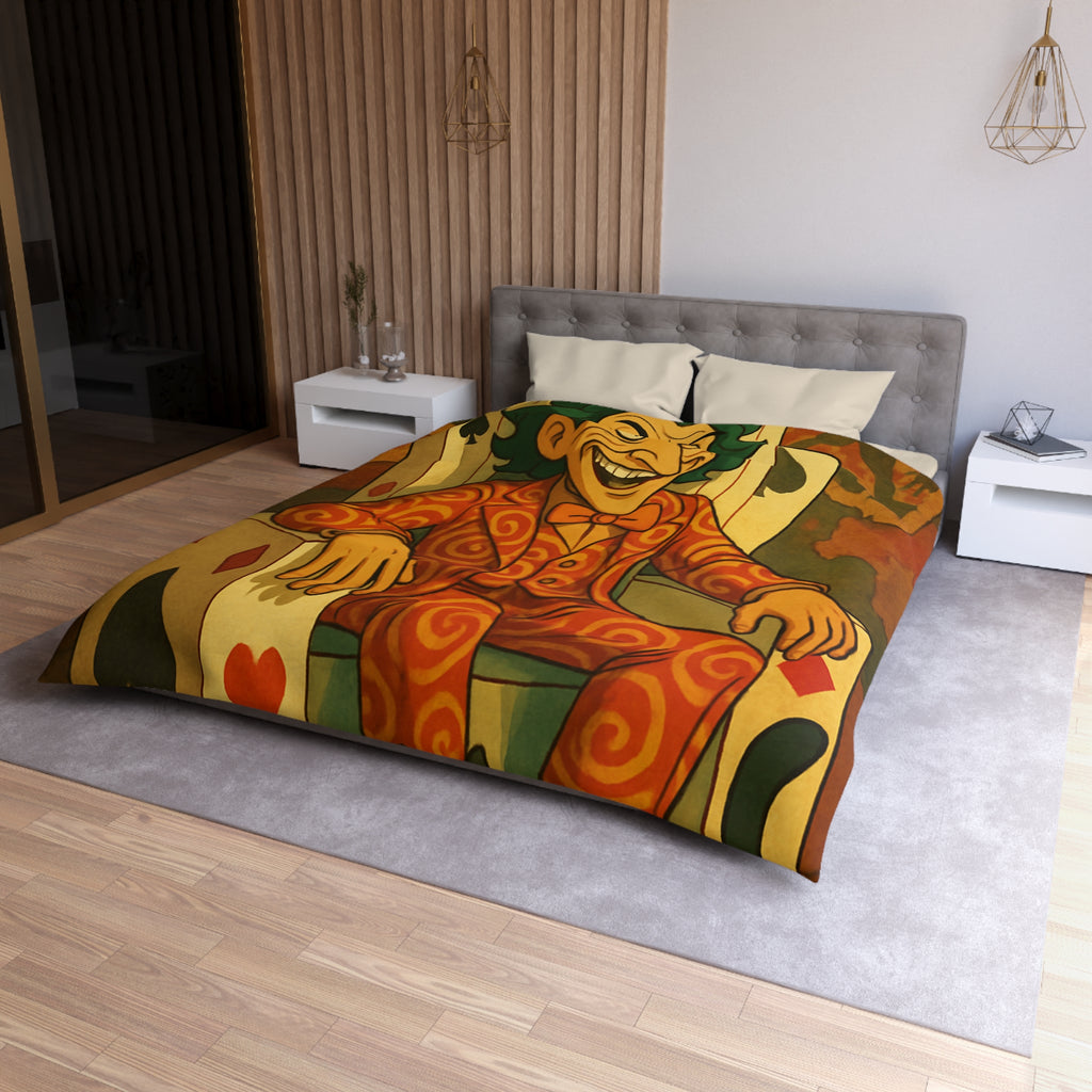 Housse de Couette Microfibre Motif Créatif Original Style Contemporain Chambre Élégante