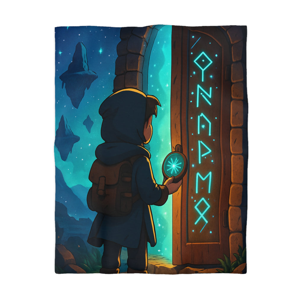 Housse de Couette Microfibre Illustration Unique Design Moderne Décoration Intérieure Raffinée