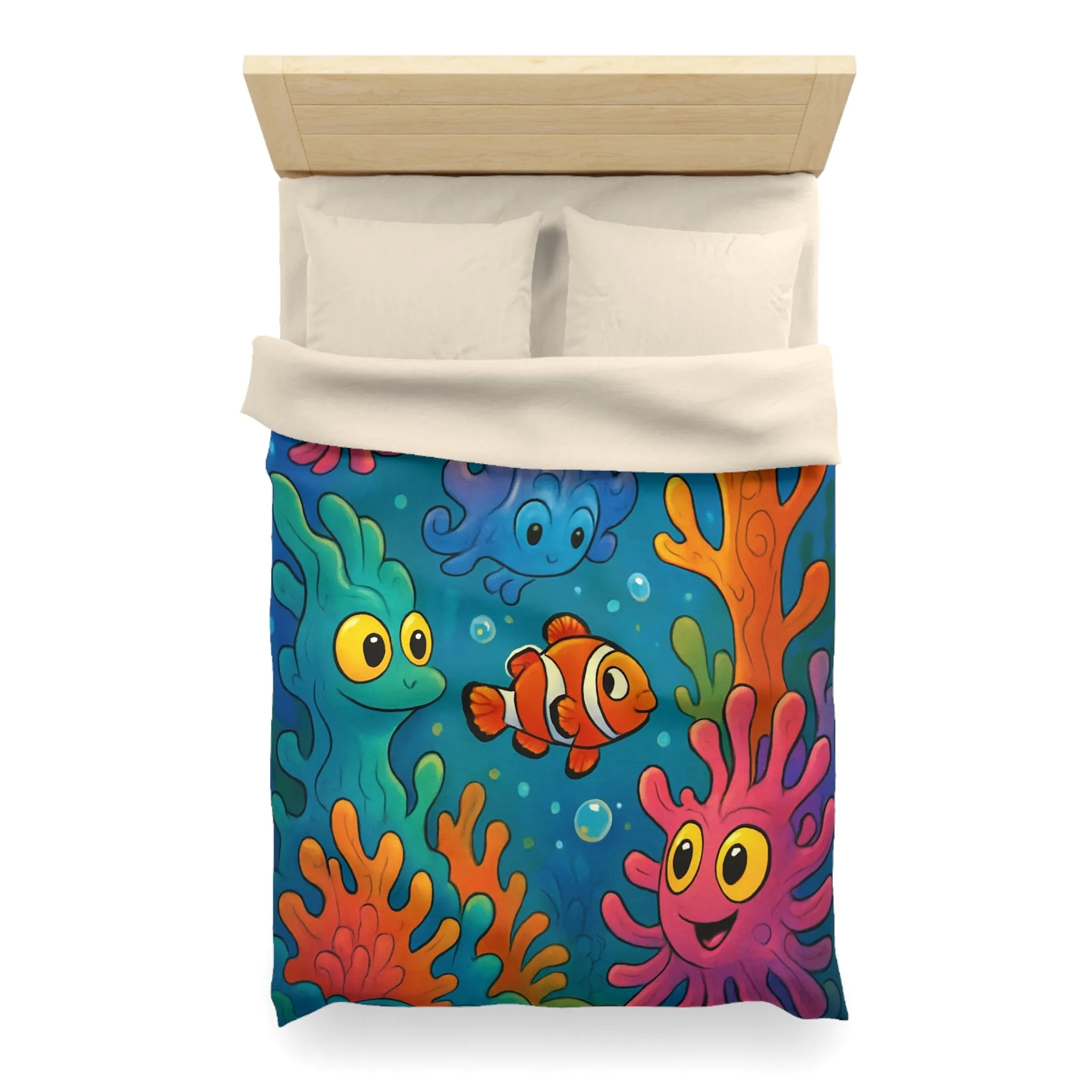 Explorez un Récif Abondant avec Poissons Sourire pour Chambre Enfant Enchantée