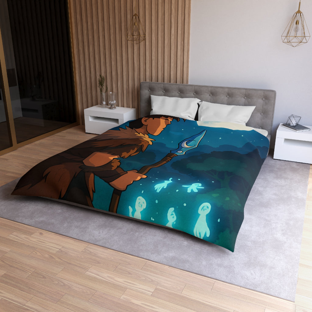 Housse de Couette Microfibre Design Artistique Moderne Décoration Chambre Confort Premium