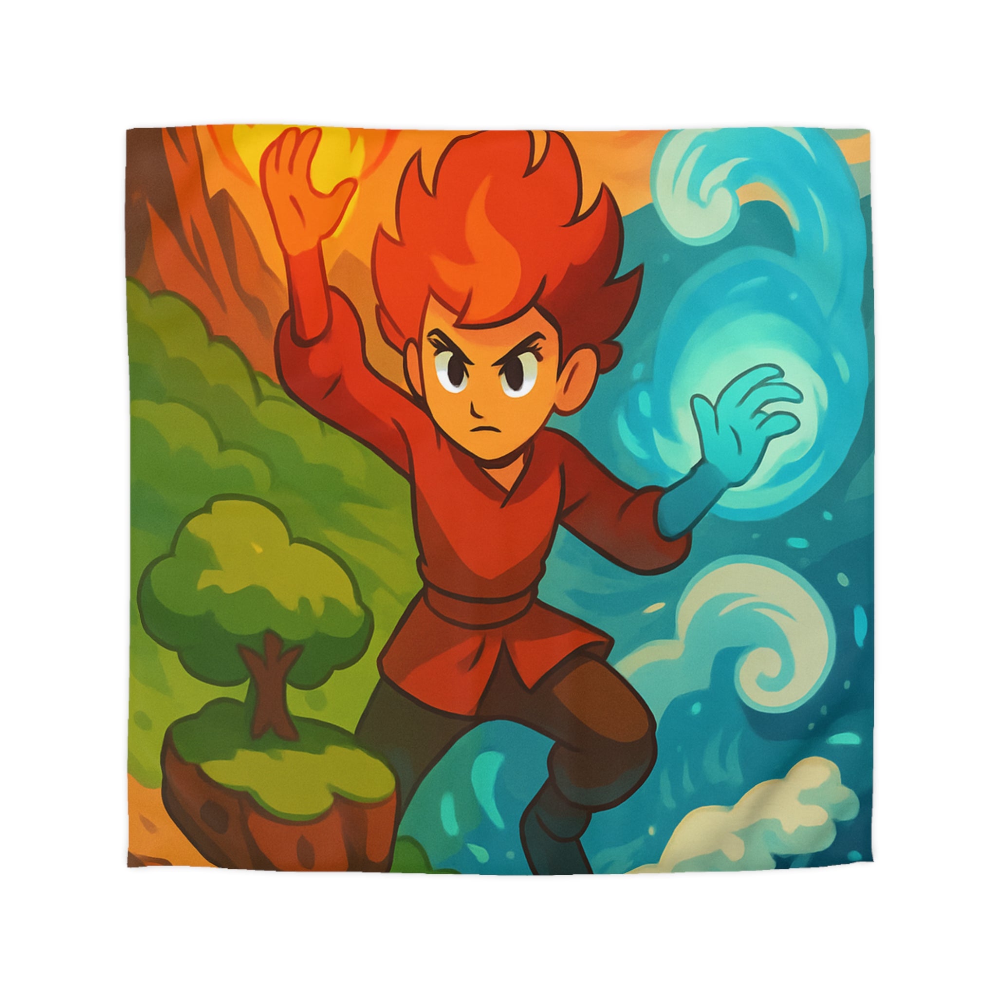 Housse de Couette Microfibre Motif Créatif Original Style Contemporain Chambre Élégante