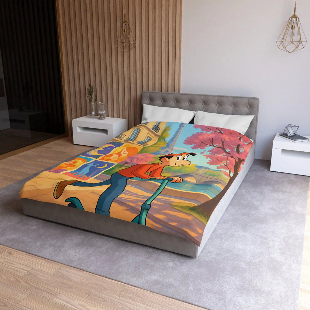 Housse de Couette Microfibre Création Artistique Moderne Design Exclusif Décoration Chambre