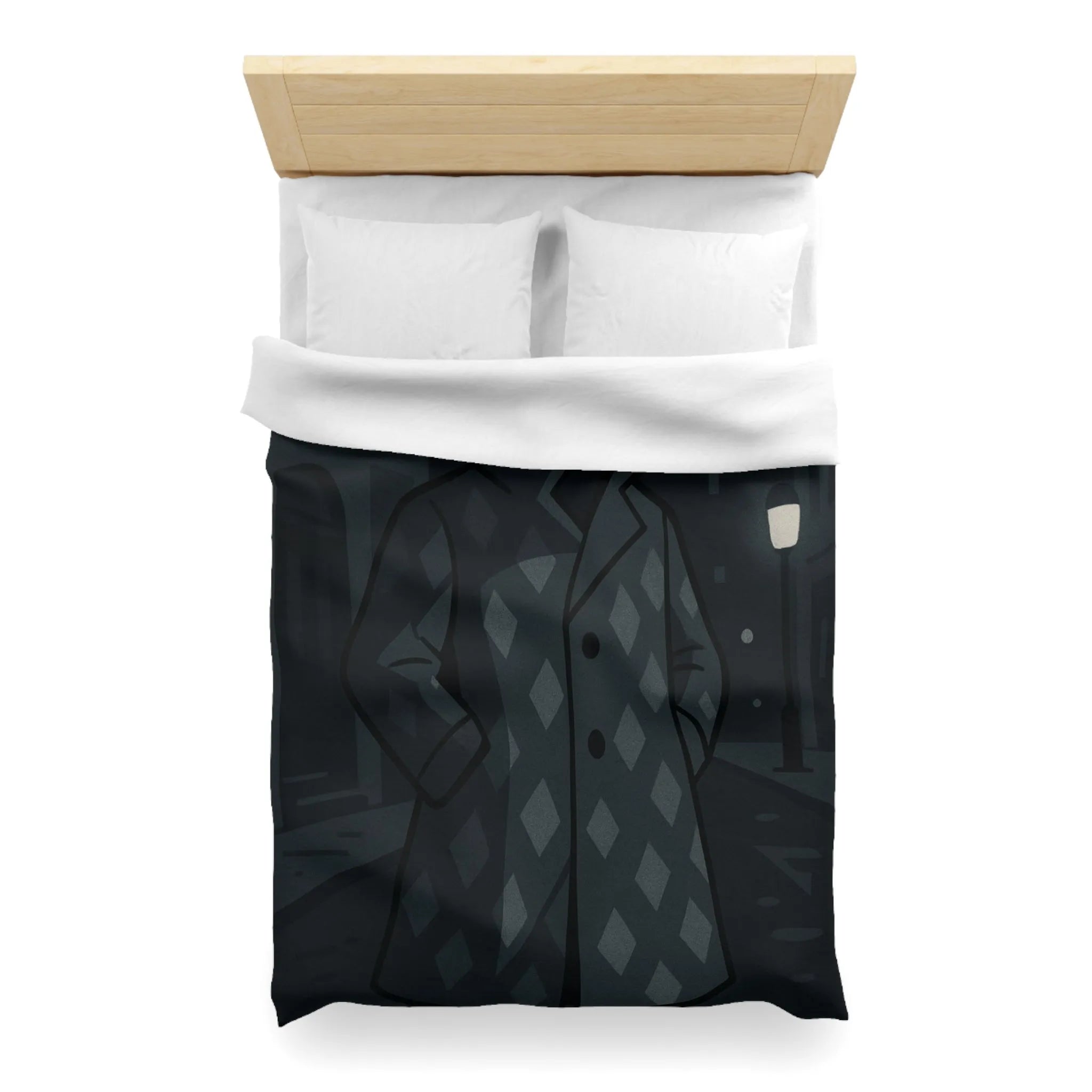 Housse de Couette Microfibre Art Graphique Contemporain Style Décoratif Chambre Tendance