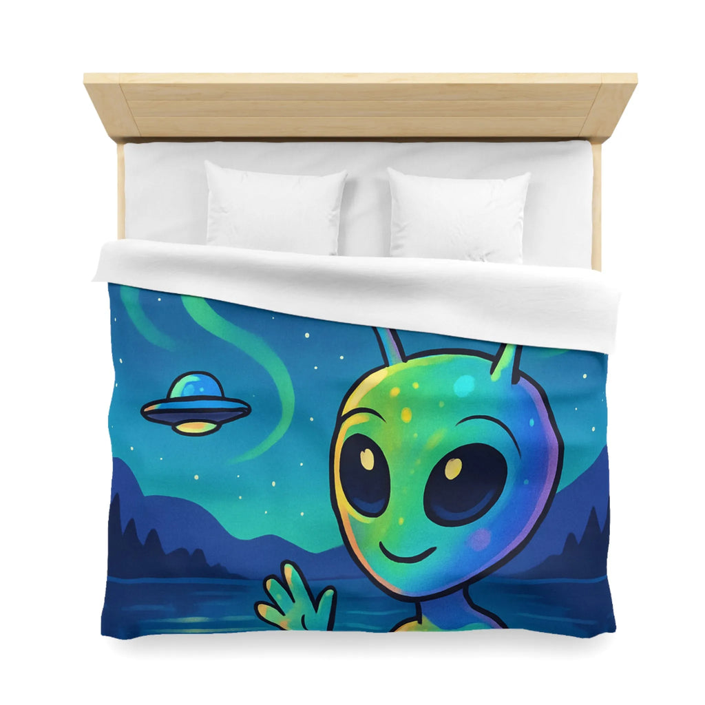 Housse de Couette Microfibre Art Graphique Contemporain Style Décoratif Chambre Tendance