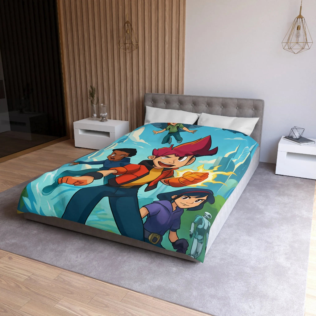 Housse de Couette Microfibre Création Artistique Moderne Design Exclusif Décoration Chambre