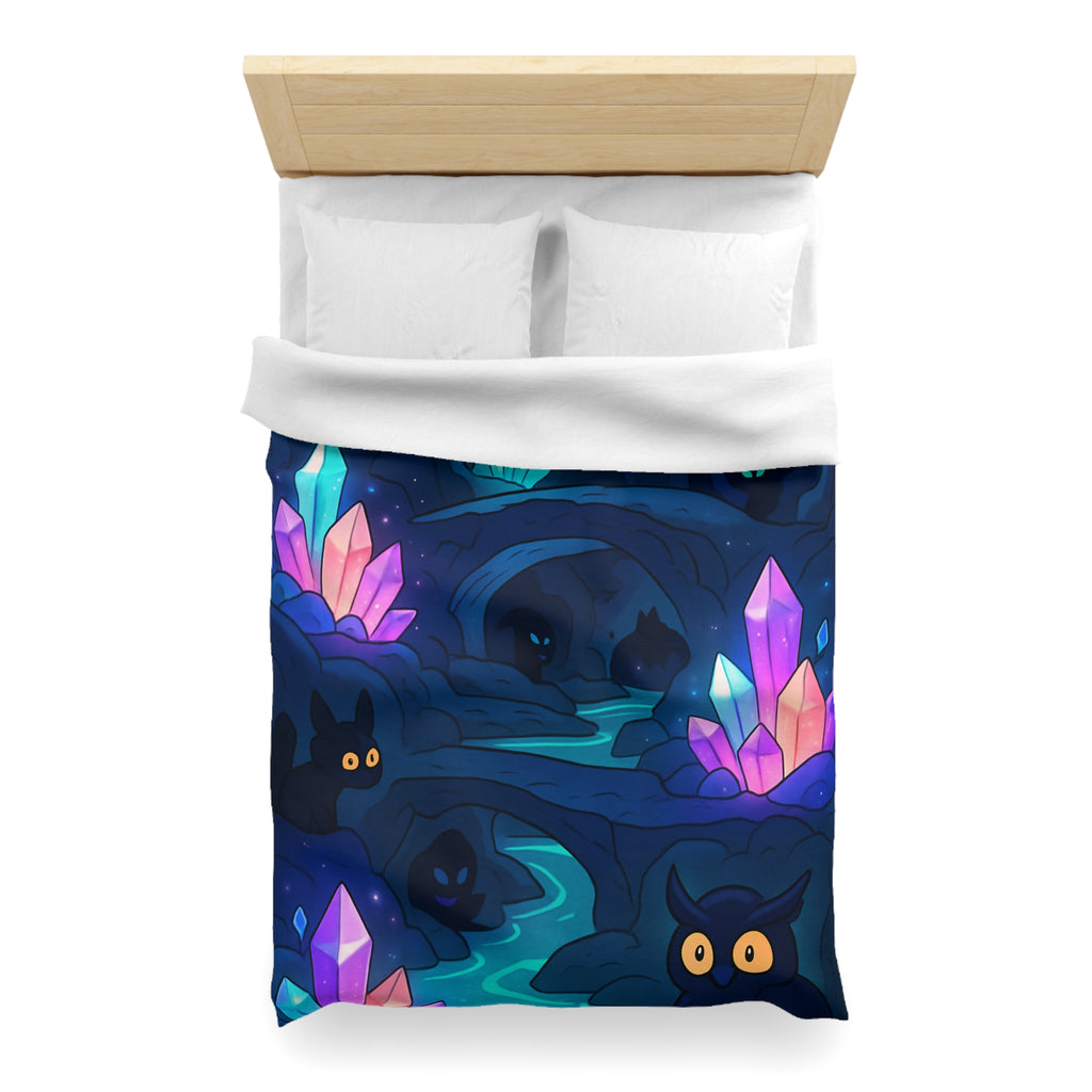 Housse de Couette Microfibre Motif Créatif Original Style Contemporain Chambre Élégante