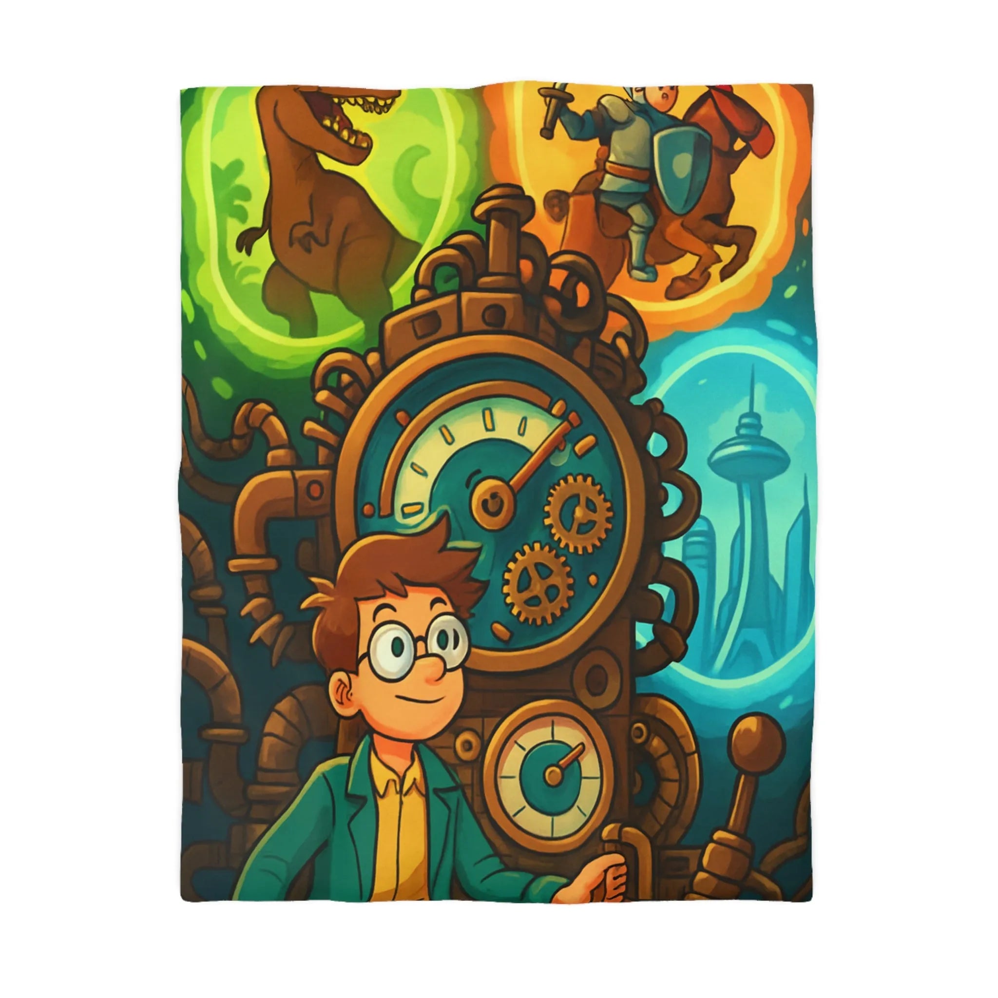 Housse de Couette Fantastique avec Aventure dans le Temps et Exploration de Mystères