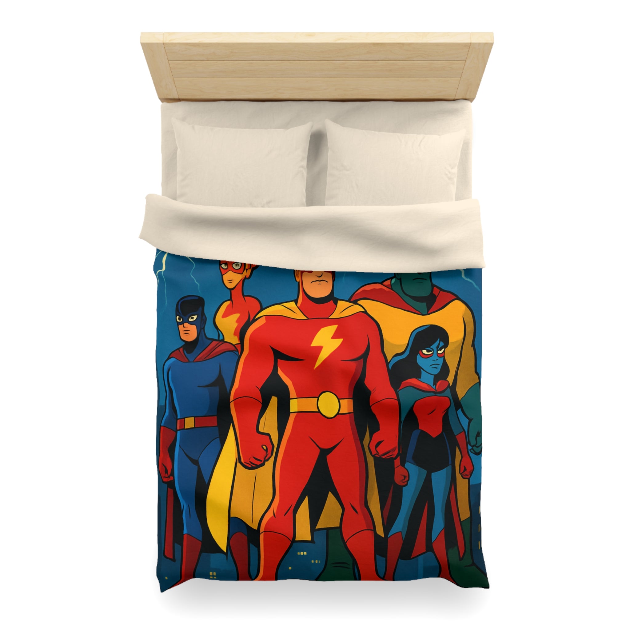 Housse de Couette Microfibre Design Artistique Moderne Décoration Chambre Confort Premium