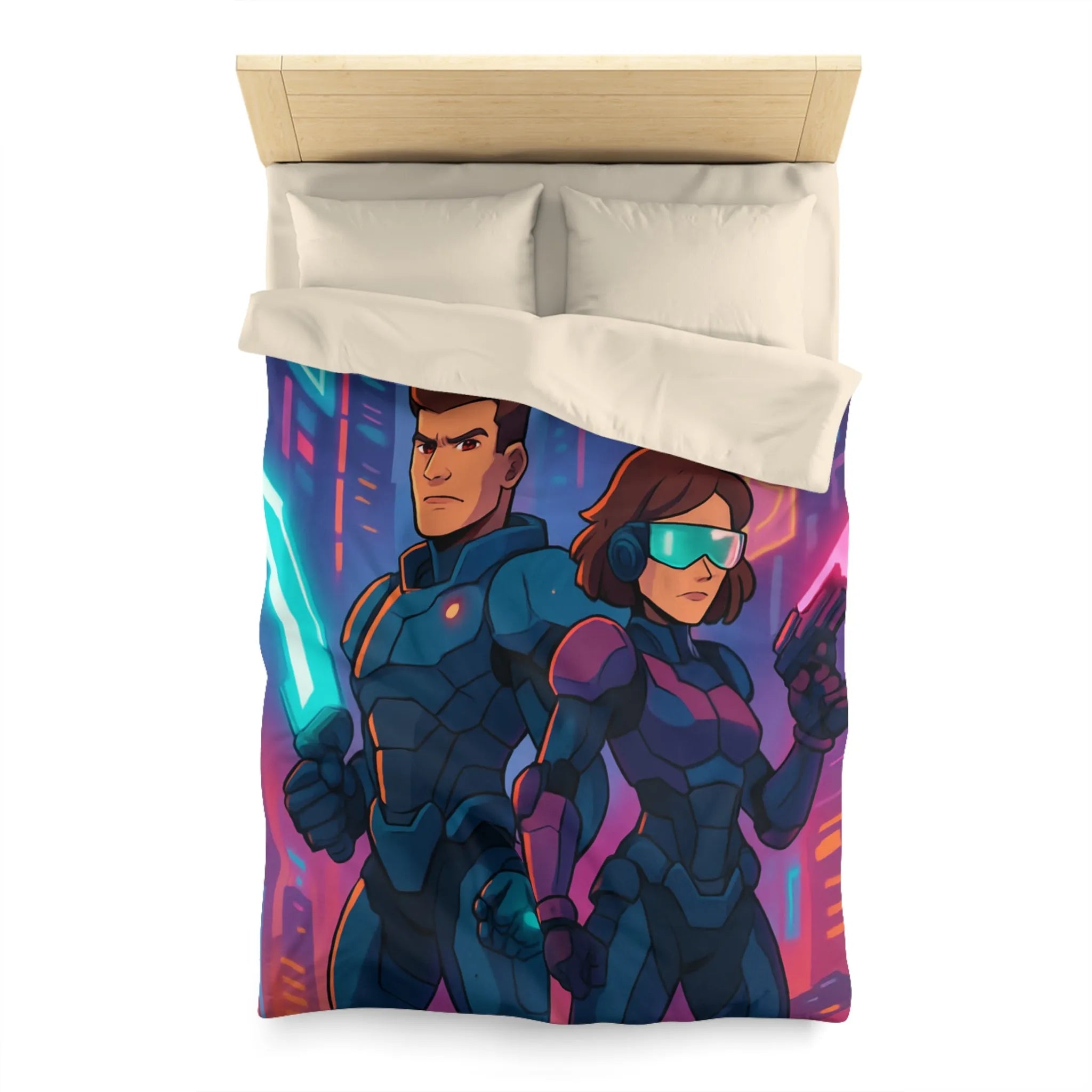 Housse de Couette Microfibre Création Artistique Moderne Design Exclusif Décoration Chambre