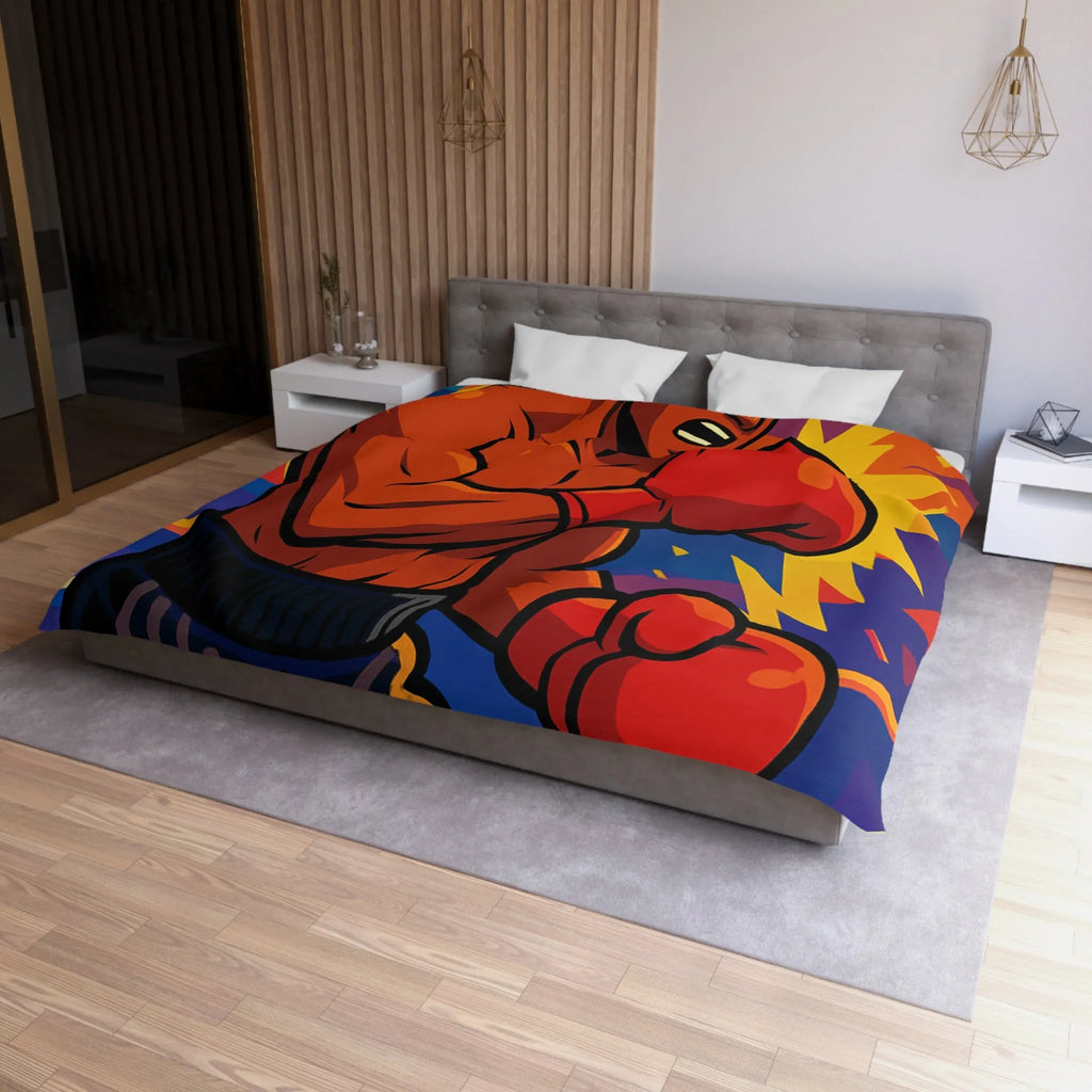 Housse de Couette Microfibre Art Graphique Contemporain Style Décoratif Chambre Tendance