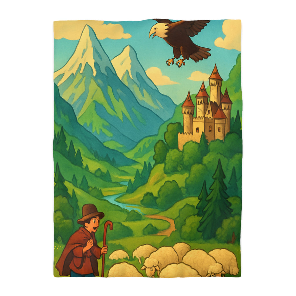 Housse de Couette Microfibre Design Artistique Moderne Décoration Chambre Confort Premium