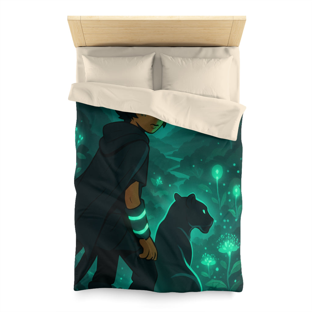 Housse de Couette Microfibre Illustration Unique Design Moderne Décoration Intérieure Raffinée