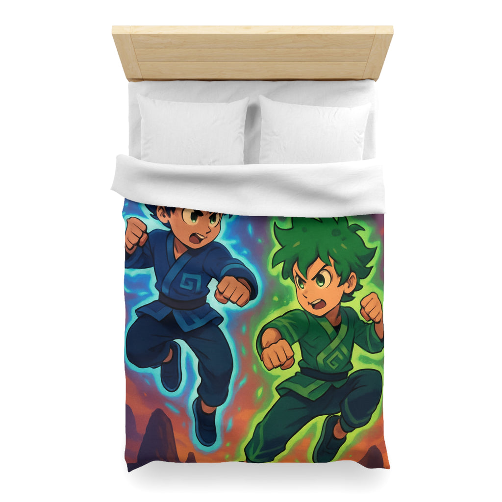 Housse de Couette Microfibre Illustration Unique Design Moderne Décoration Intérieure Raffinée