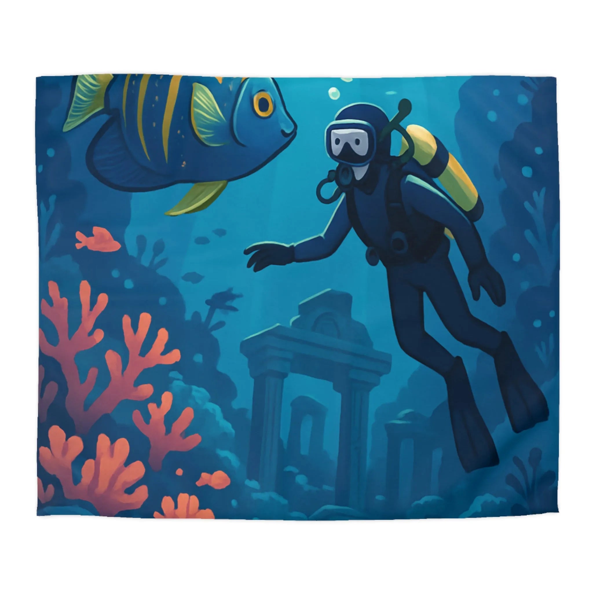 Explorez les Profondeurs Sous-Marines Colorées : Poisson Tropical, Coraux et Plongée Aventureuse