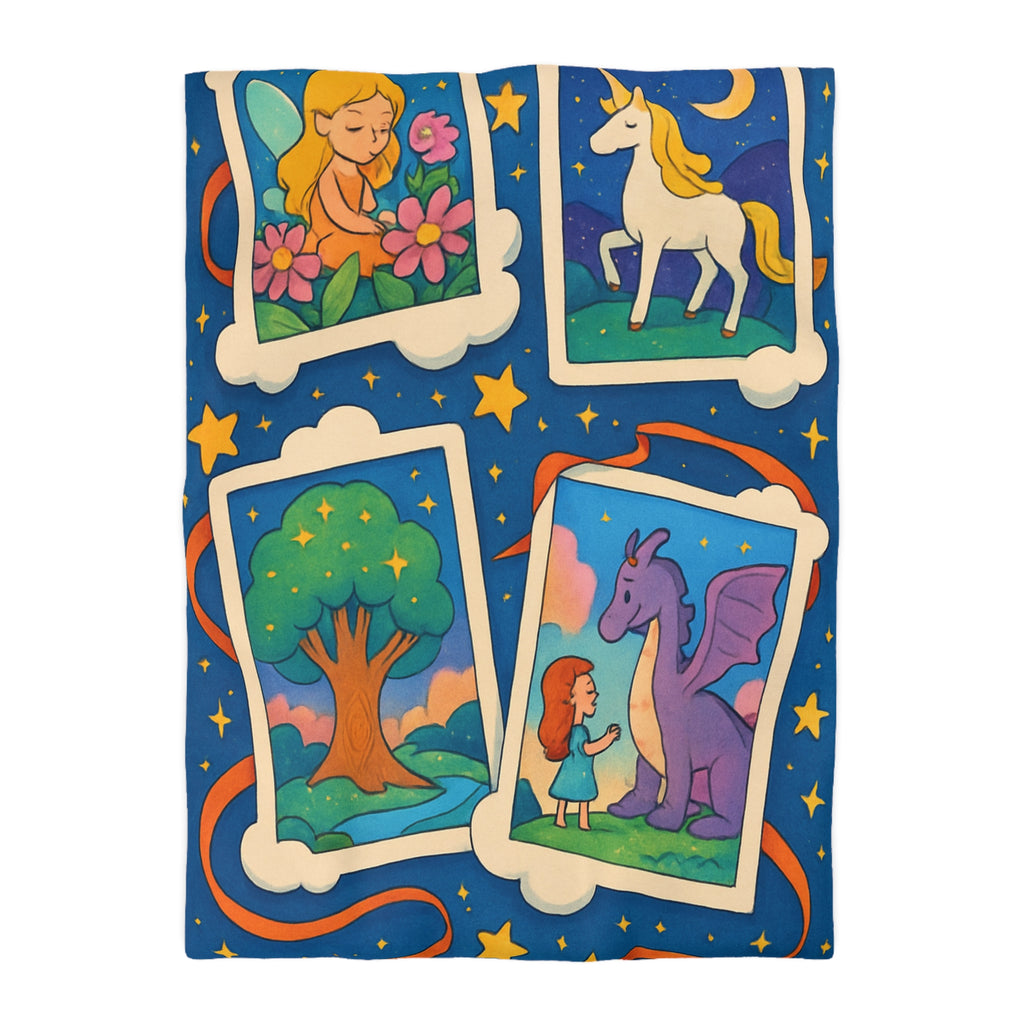 Housse de Couette Microfibre Illustration Unique Design Moderne Décoration Intérieure Raffinée