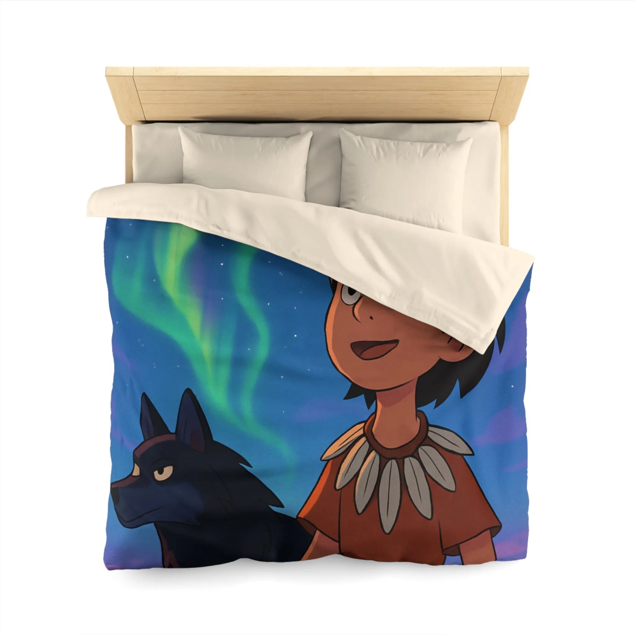 Housse de Couette Microfibre Art Graphique Contemporain Style Décoratif Chambre Tendance