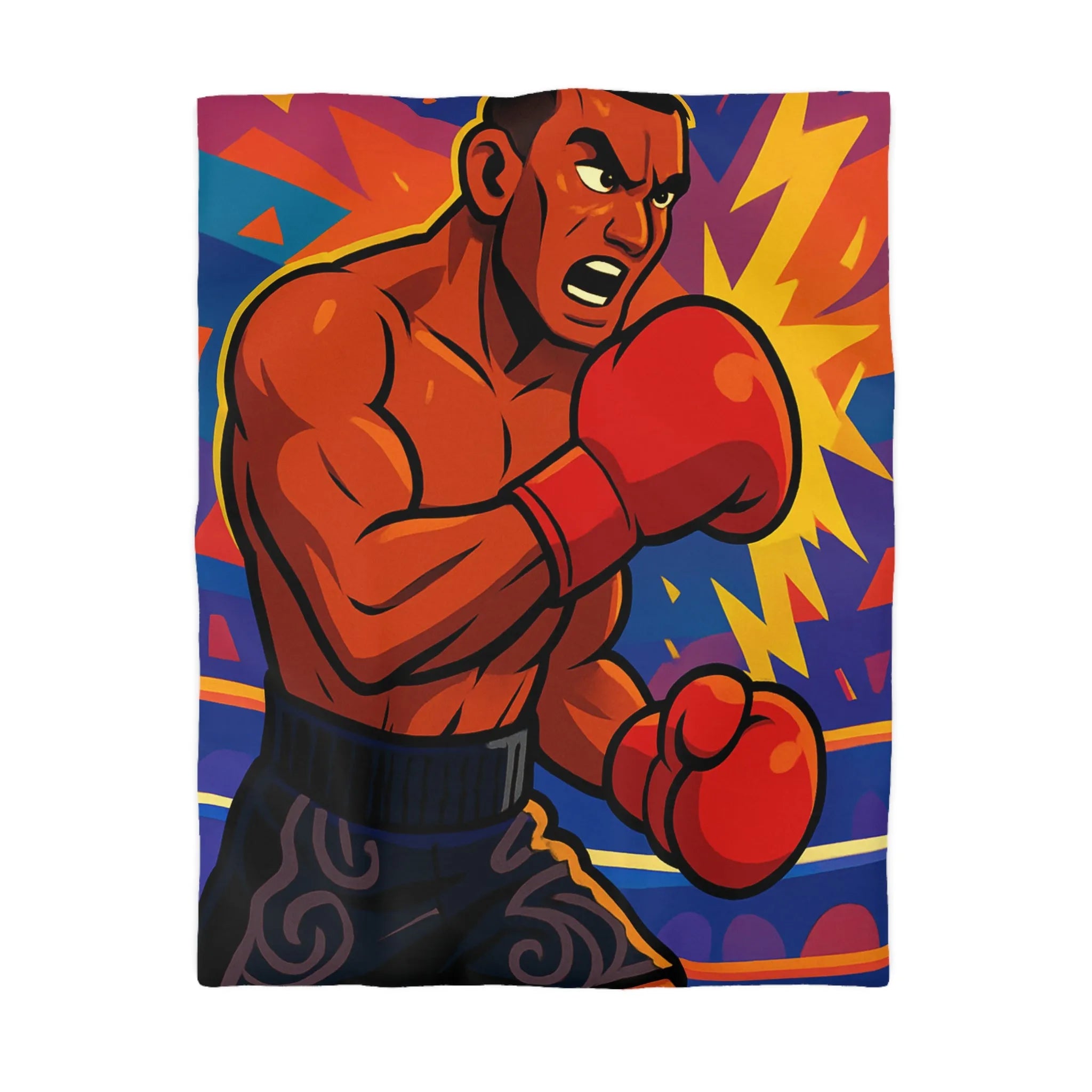 Housse de Couette Microfibre Art Graphique Contemporain Style Décoratif Chambre Tendance