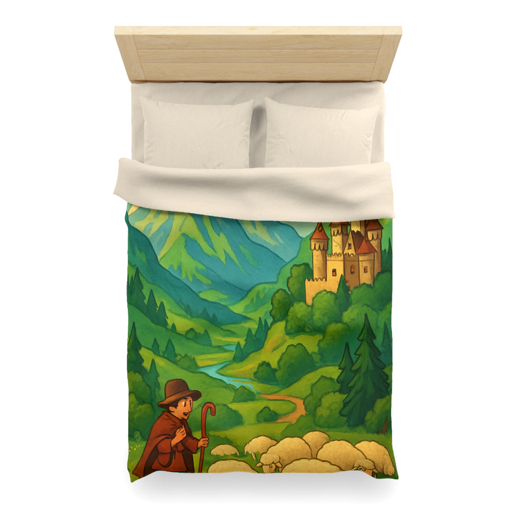 Housse de Couette Microfibre Design Artistique Moderne Décoration Chambre Confort Premium