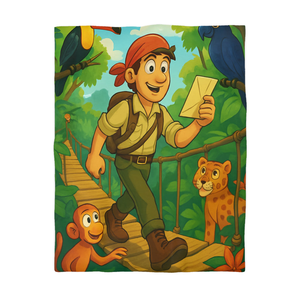 Housse de Couette Microfibre Motif Créatif Original Style Contemporain Chambre Élégante