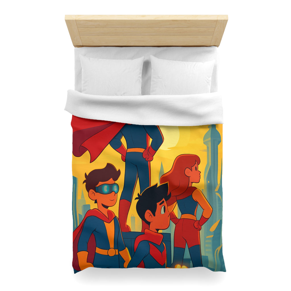 Housse de Couette Microfibre Illustration Unique Design Moderne Décoration Intérieure Raffinée