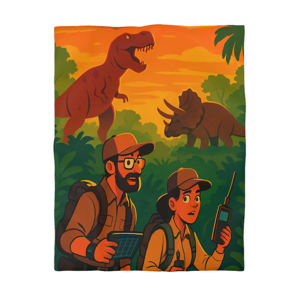 Housse de Couette Microfibre Illustration Unique Design Moderne Décoration Intérieure Raffinée