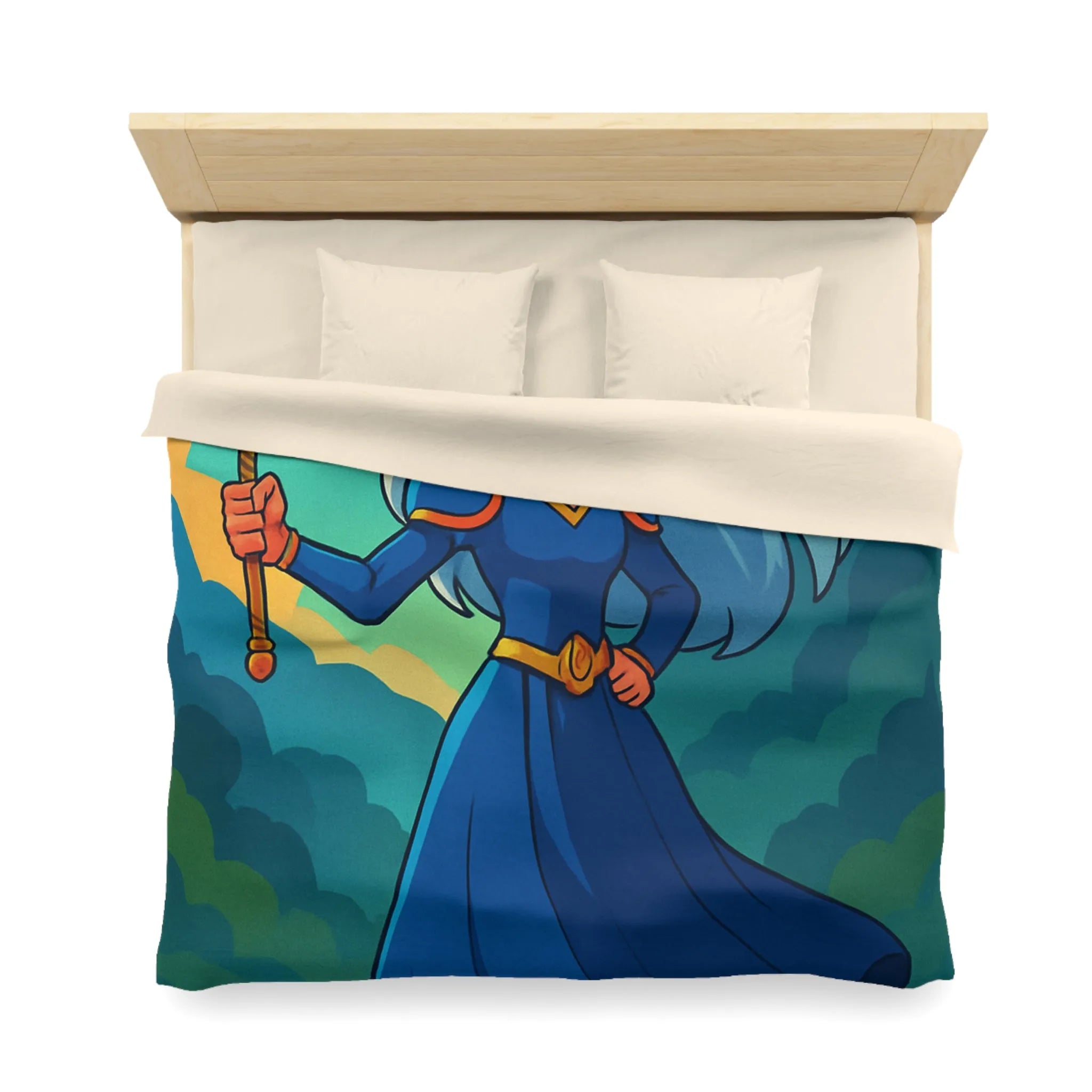 Housse de Couette Microfibre Art Graphique Contemporain Style Décoratif Chambre Tendance