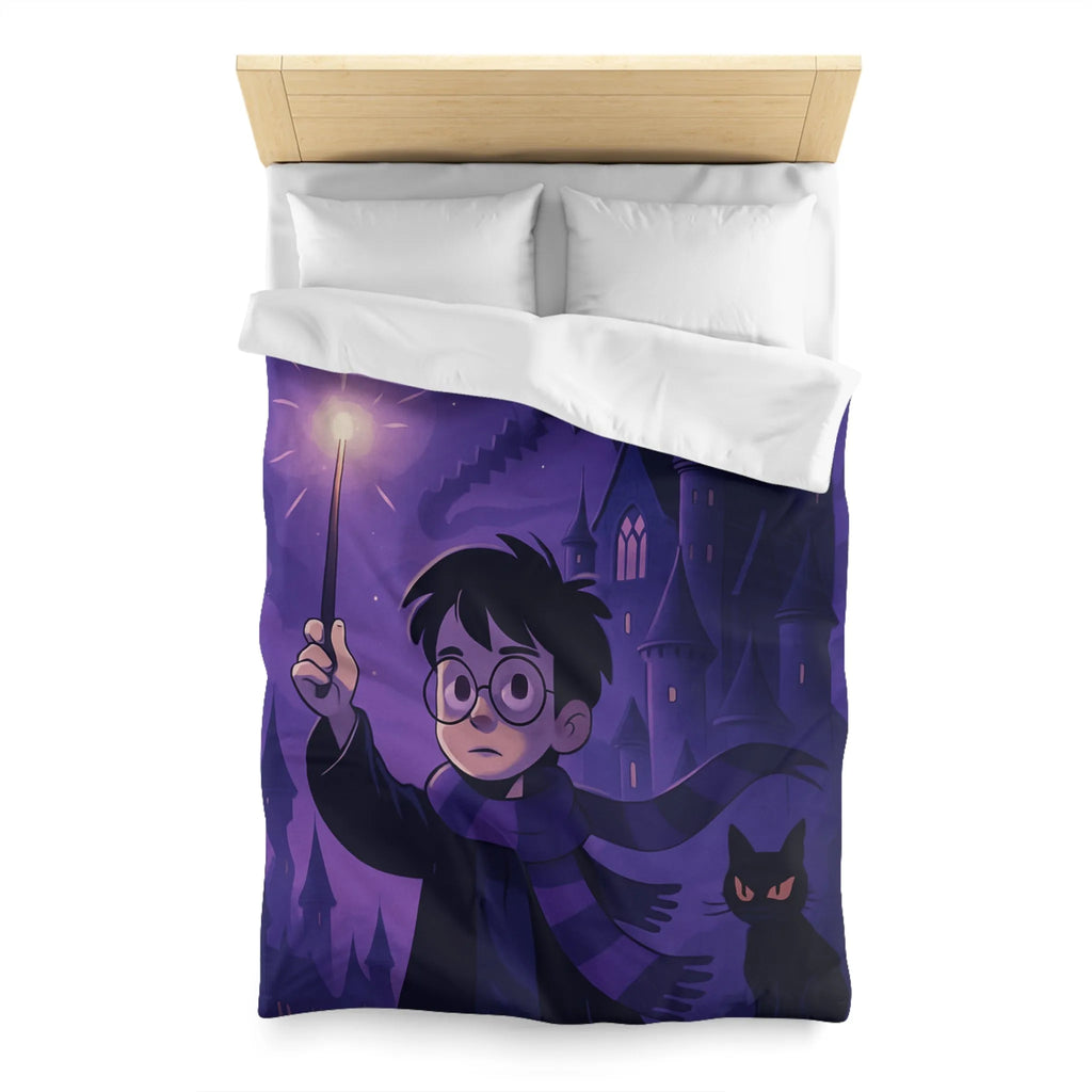 Housse de Couette Microfibre Art Graphique Contemporain Style Décoratif Chambre Tendance