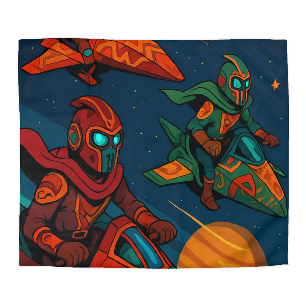 Housse de Couette Microfibre Motif Créatif Original Style Contemporain Chambre Élégante