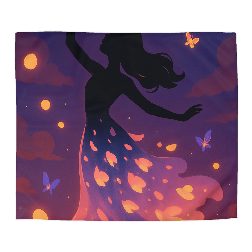 Housse de Couette Microfibre Design Artistique Moderne Décoration Chambre Confort Premium