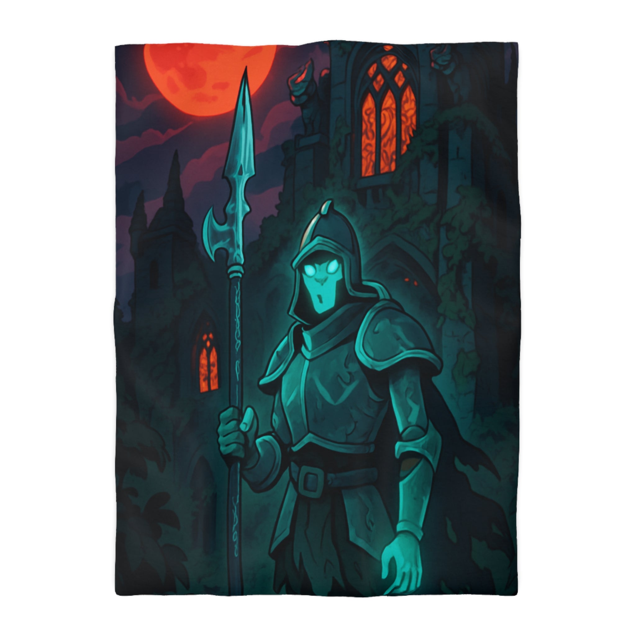 Housse de Couette Microfibre Illustration Unique Design Moderne Décoration Intérieure Raffinée