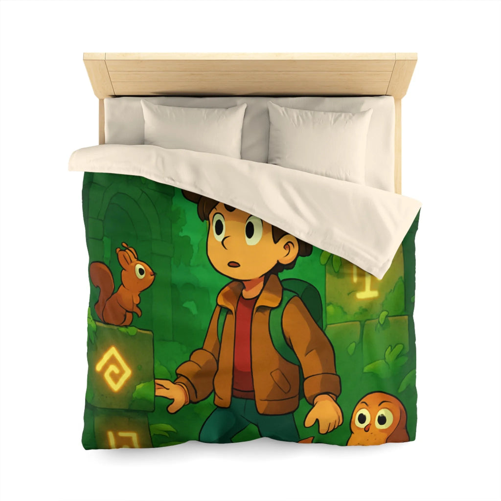 Enchantez Votre Chambre avec une Housse Forêt Mystérieuse et Animaux Curieux Enfants