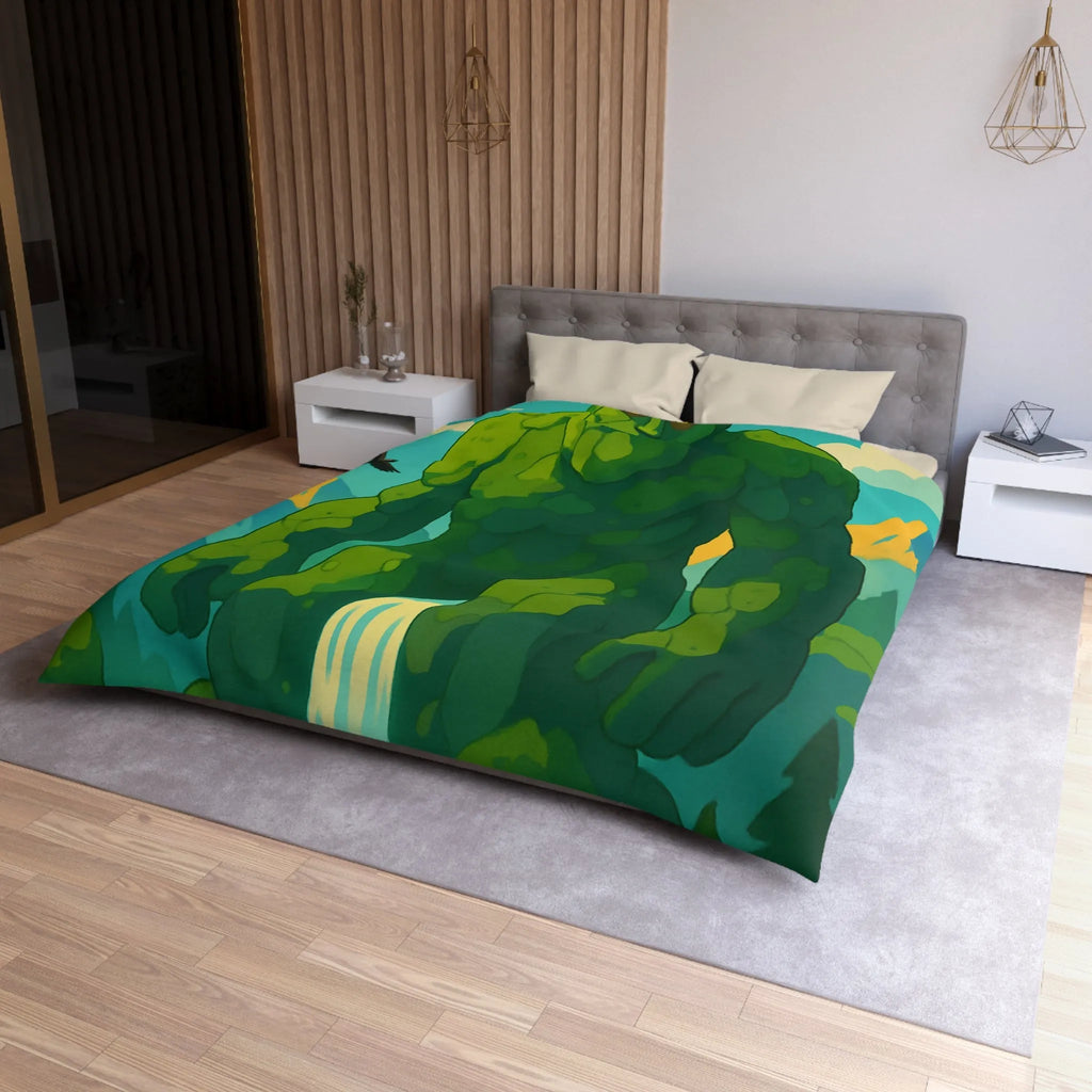 Housse de couette géant naturel envoûtant, idéale pour une chambre à thème nature