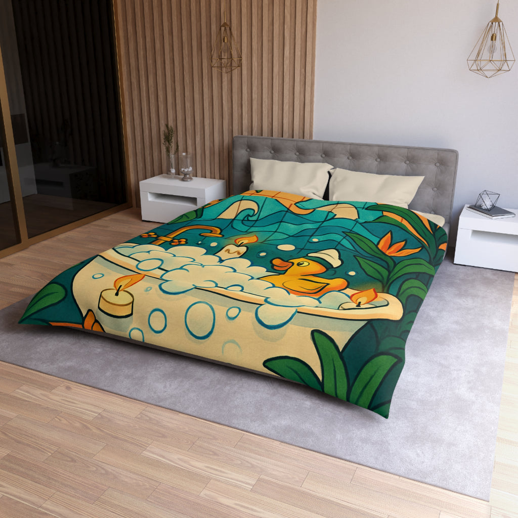 Housse de Couette Microfibre Design Artistique Moderne Décoration Chambre Confort Premium