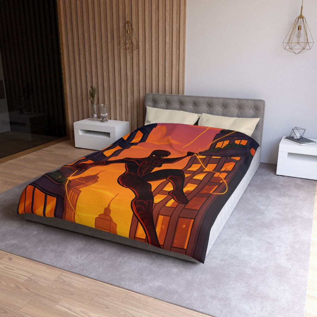 Housse de Couette Microfibre Design Artistique Moderne Décoration Chambre Confort Premium