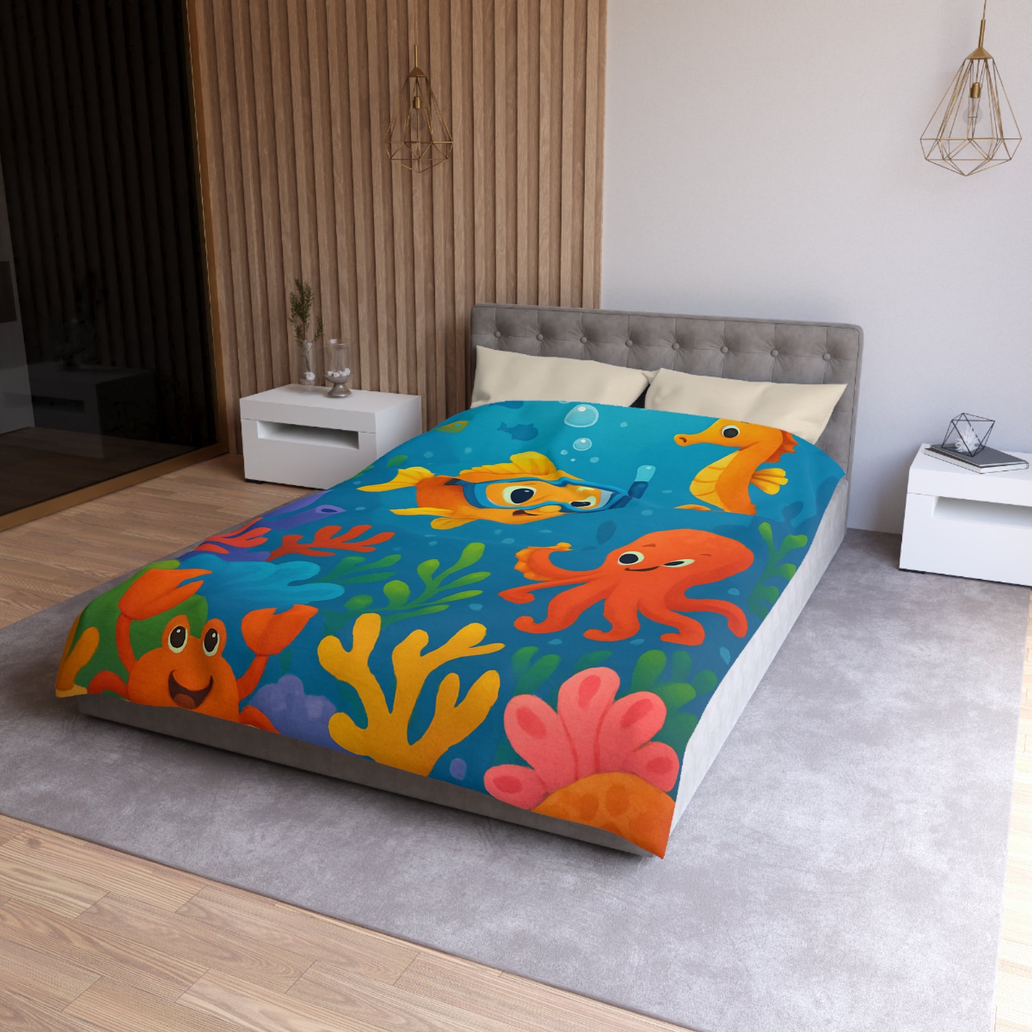 Housse de Couette Microfibre Création Artistique Moderne Design Exclusif Décoration Chambre