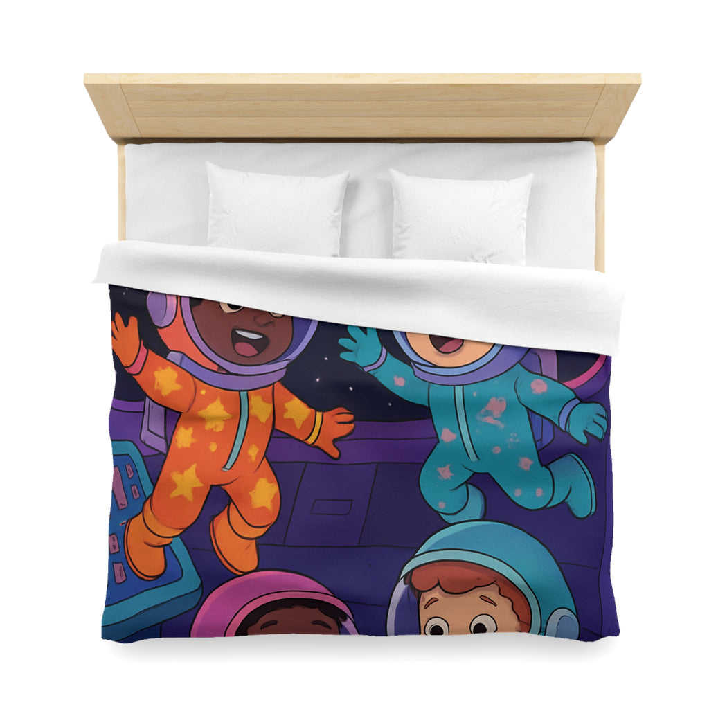 Housse de Couette Microfibre Motif Créatif Original Style Contemporain Chambre Élégante