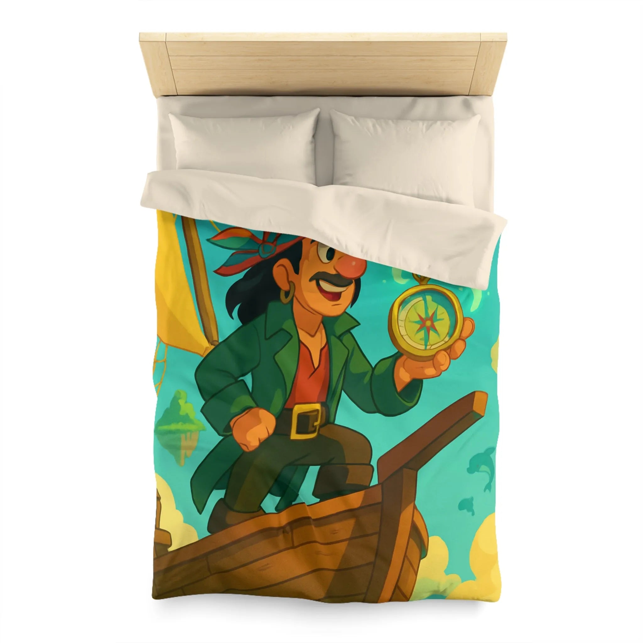 Housse de Couette Microfibre Art Graphique Contemporain Style Décoratif Chambre Tendance