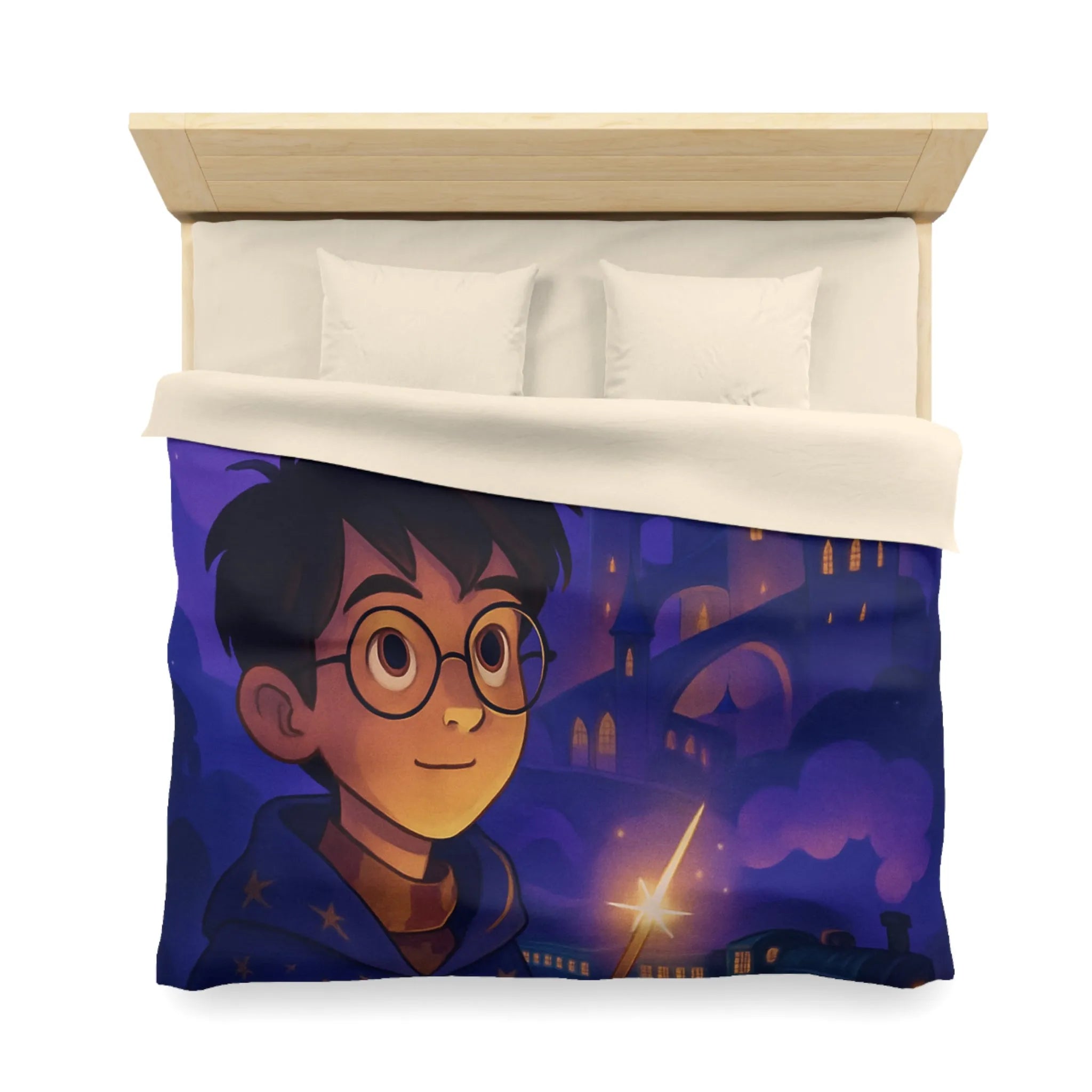 Housse de Couette Microfibre Art Graphique Contemporain Style Décoratif Chambre Tendance