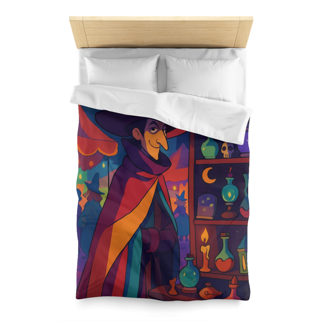 Housse de Couette Microfibre Motif Créatif Original Style Contemporain Chambre Élégante