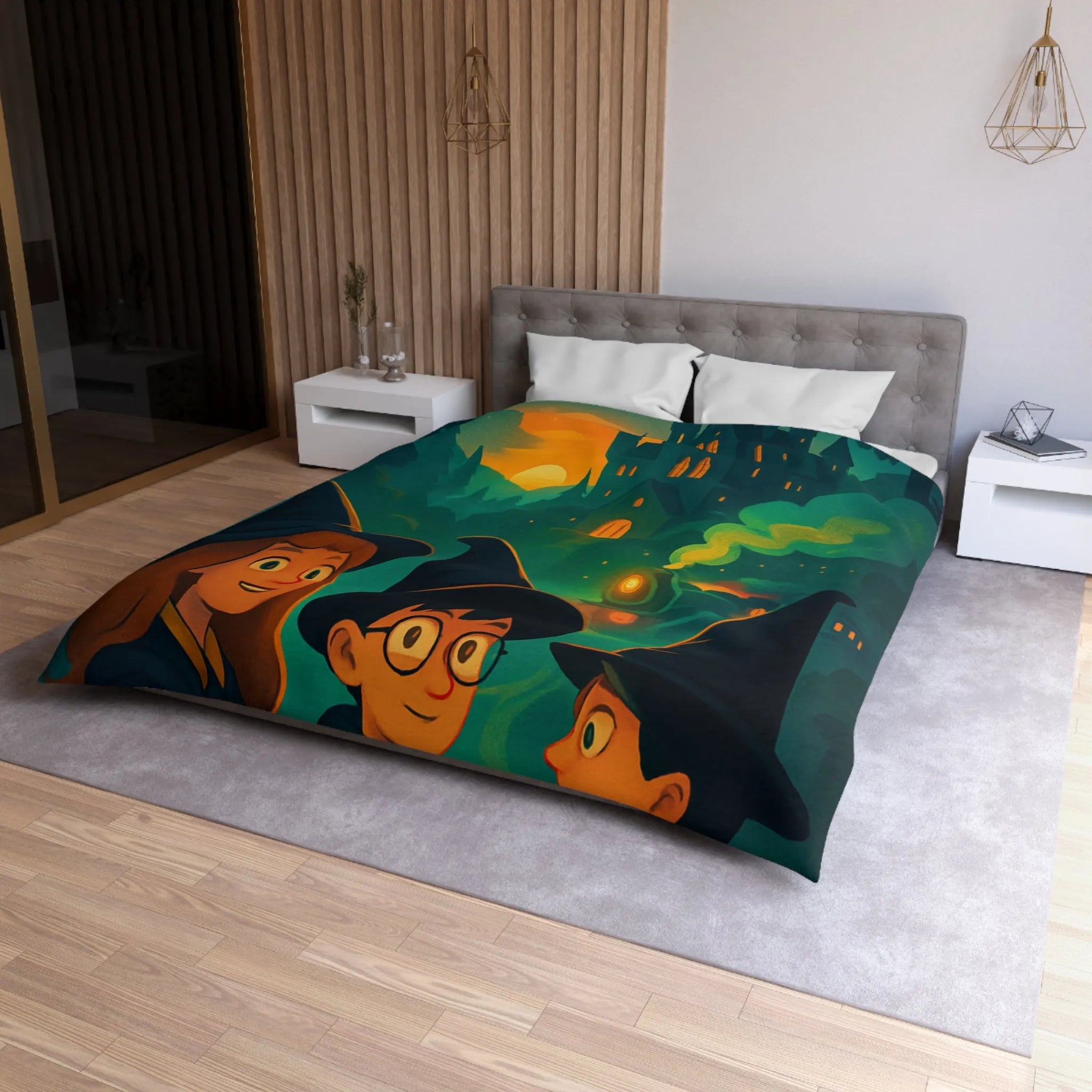 Explorez l'univers magique des sorciers avec une housse de couette mystérieuse et captivante