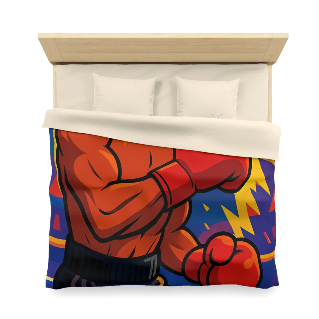 Housse de Couette Microfibre Art Graphique Contemporain Style Décoratif Chambre Tendance