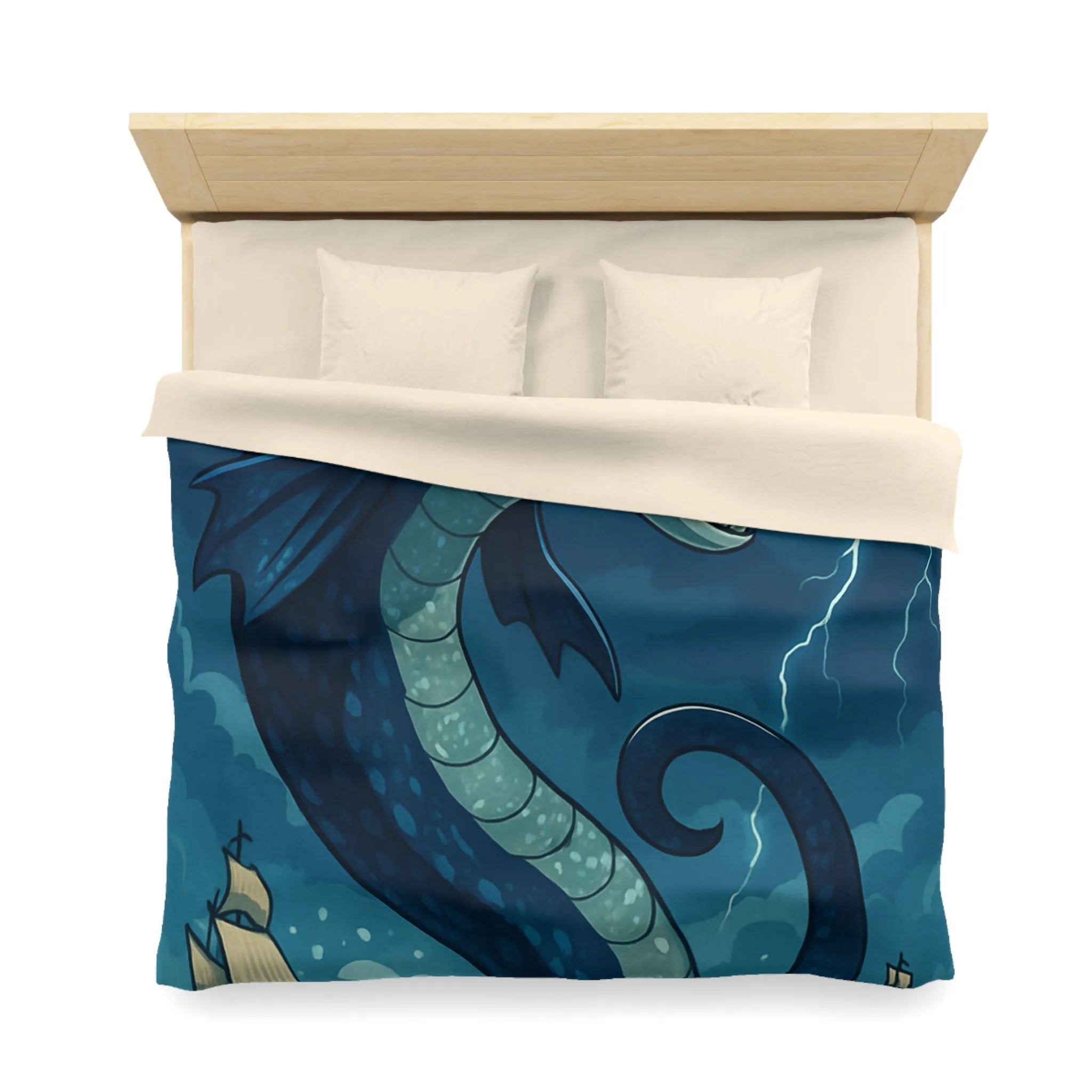 Housse de Couette Microfibre Art Graphique Contemporain Style Décoratif Chambre Tendance