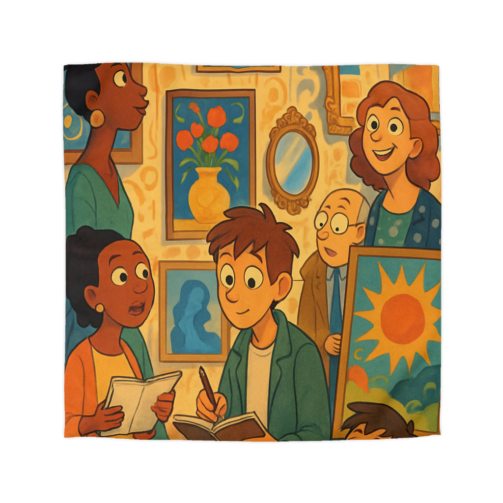 Housse de Couette Microfibre Design Artistique Moderne Décoration Chambre Confort Premium