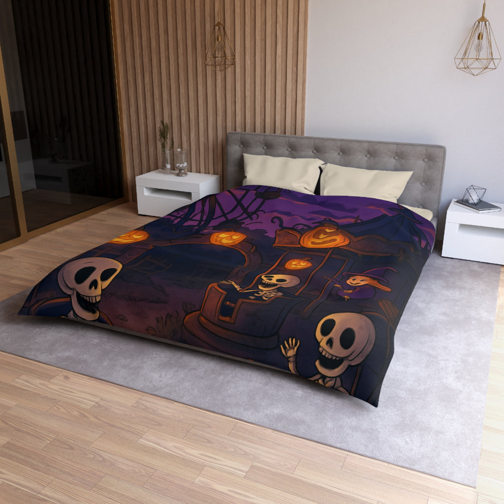 Housse de Couette Microfibre Motif Créatif Original Style Contemporain Chambre Élégante