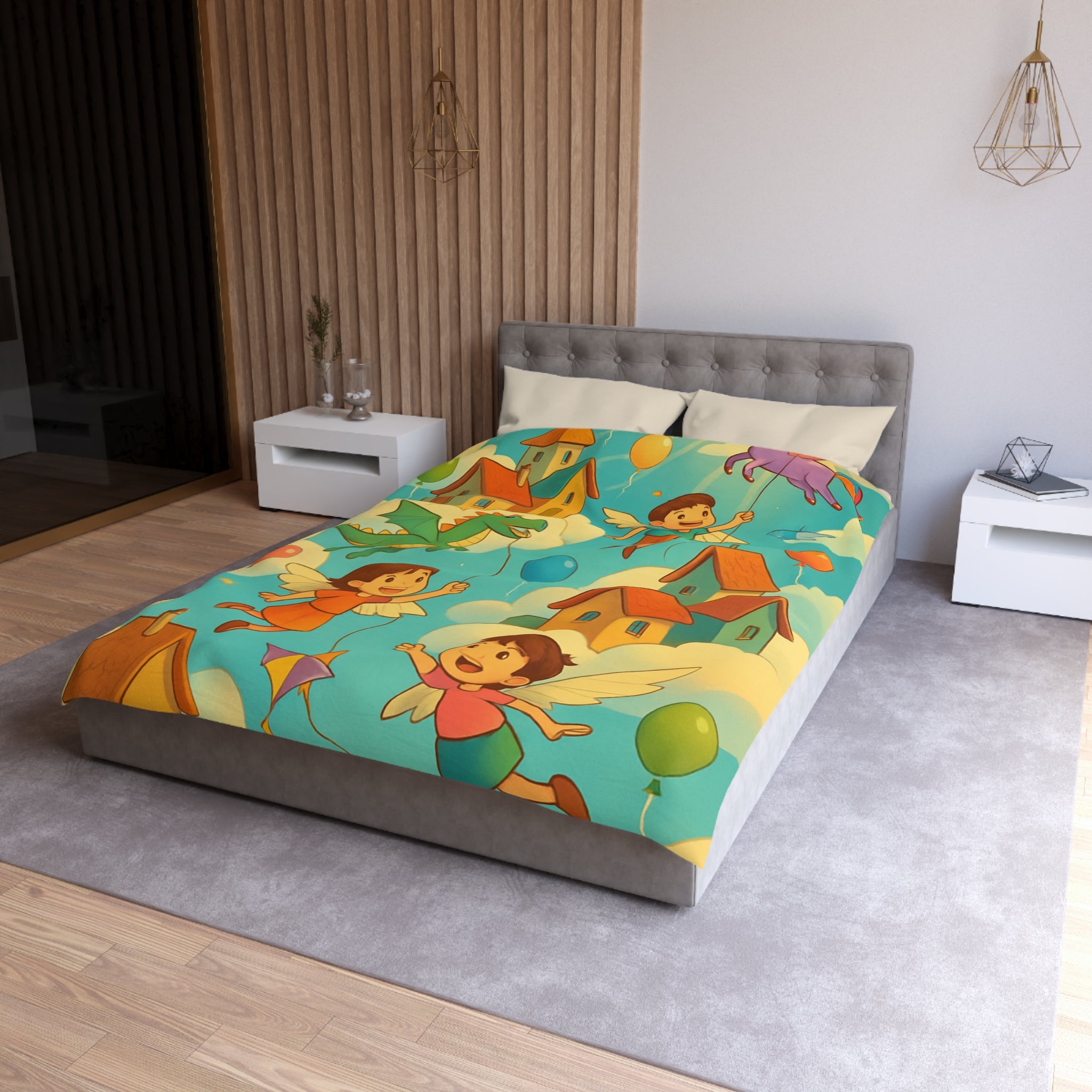 Housse de Couette Microfibre Création Artistique Moderne Design Exclusif Décoration Chambre