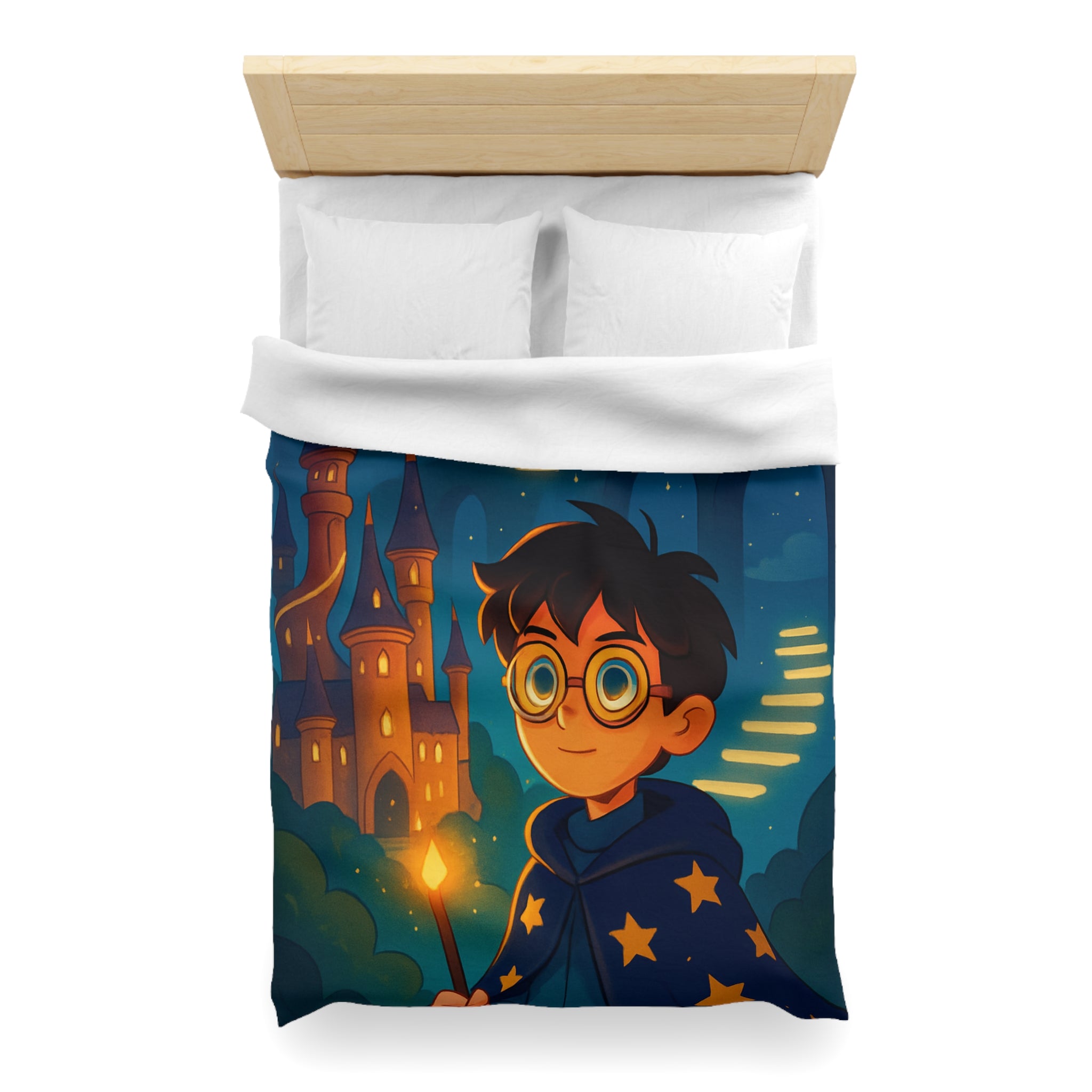 Housse de Couette Microfibre Motif Créatif Original Style Contemporain Chambre Élégante