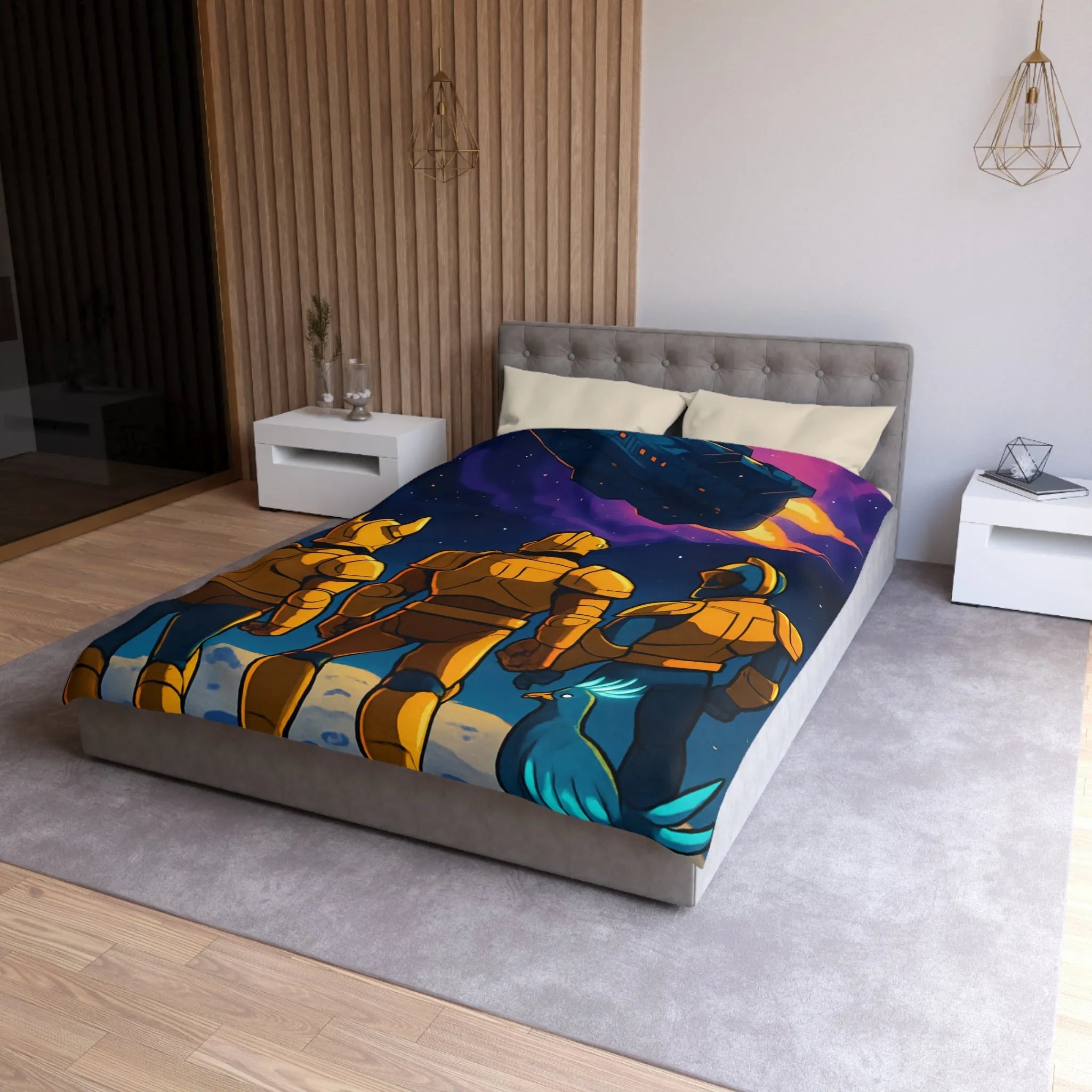 Explorez l'univers avec une housse de couette spatiale unique et captivante