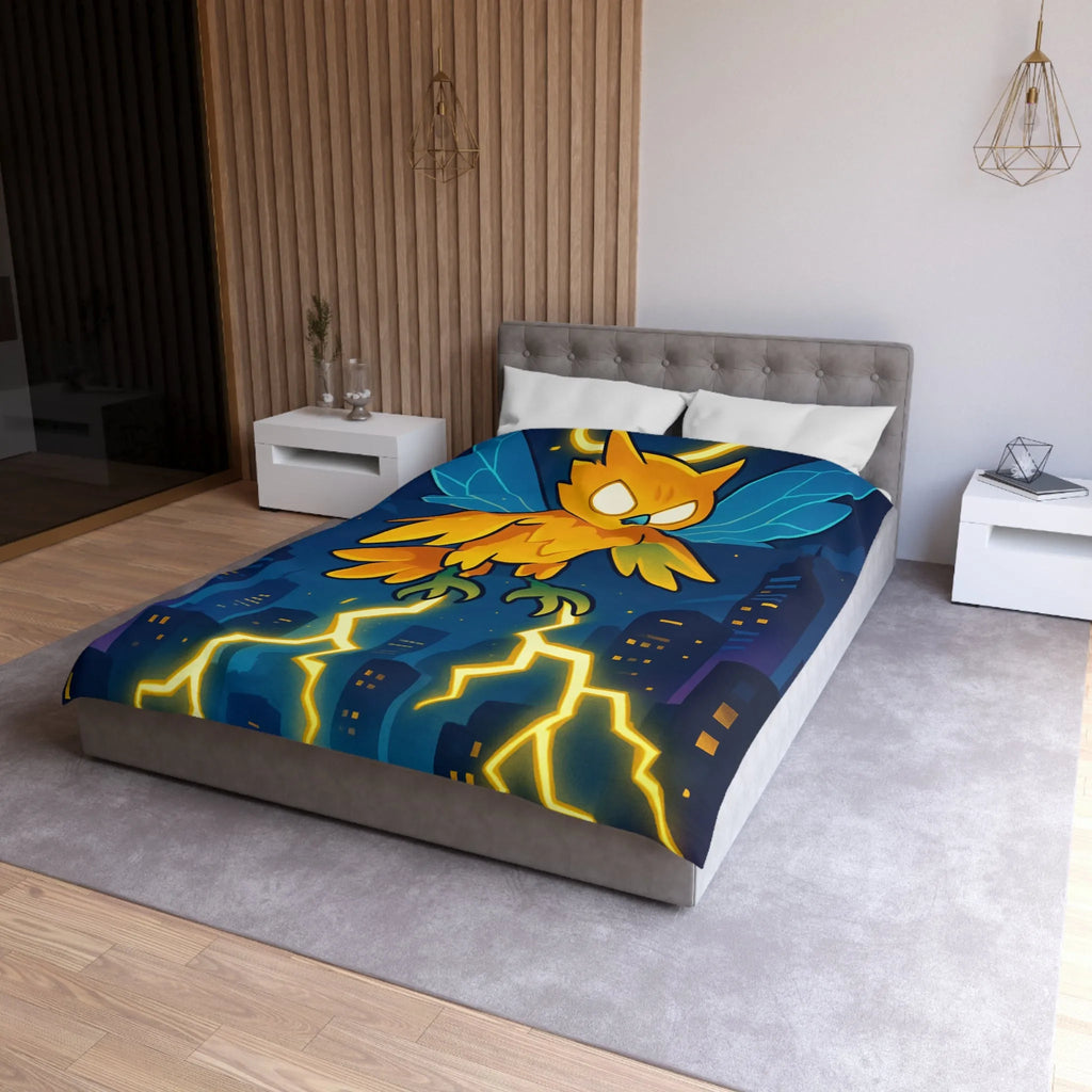 Housse de Couette Microfibre Art Graphique Contemporain Style Décoratif Chambre Tendance